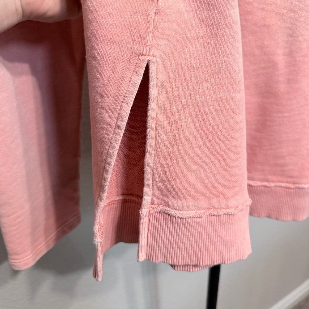 *SOLD* Anthropologie Pilcro Pink 100% Cotton Sweatshirt - Women's Medium Petite - Picture 7 of 10